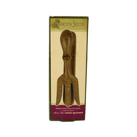 New Garden Seeds Heirloom Collection Metal Fork Door Knocker - Picture 4 of 6